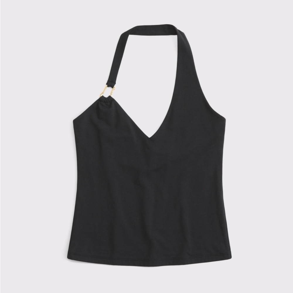 Black Halter Top